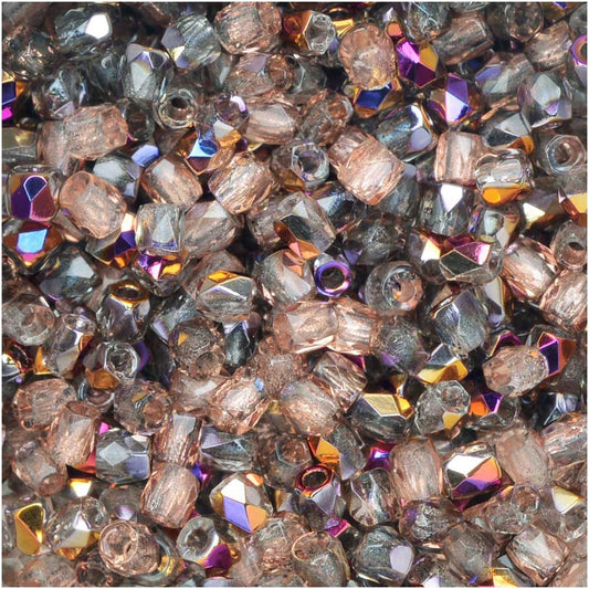 True 2 - 2mm Fire Polished Faceted Rounds - Sliperit - 100 pcs