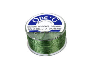 Toho One-G Beading Thread - 50 yards - Green