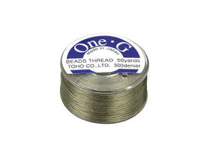Toho One-G Beading Thread - 50 yards - Light Khaki
