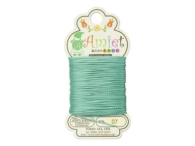Amiet Beading Cord - 7 - Teal - 20 metres