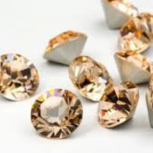 Swarovski 1028 SS29 Chaton - Light Colorado Topaz - 12 pcs