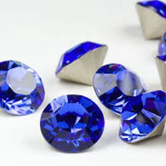 Swarovski 1028 SS29 Chaton - Sapphire - 12 pcs