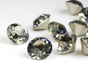 Swarovski 1028 SS19 Chaton - Black Diamond - 24 pcs