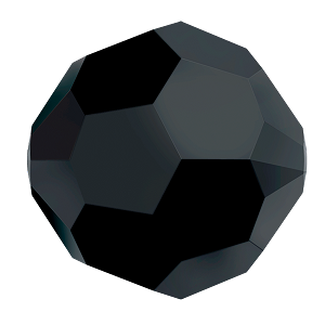 Swarovski 5000 Round - 2mm - Jet - 20 pcs