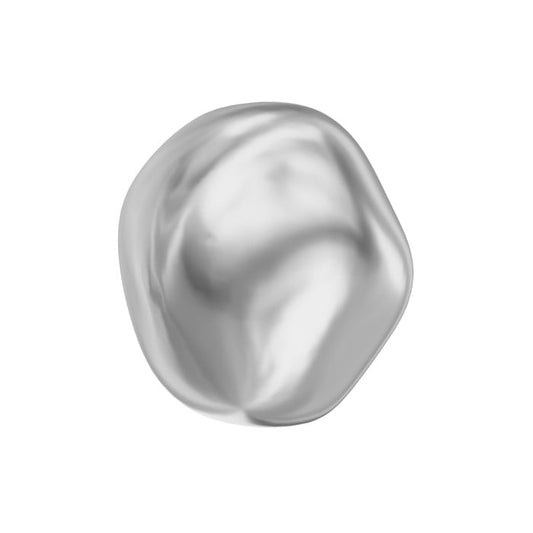 Swarovski 5841 Baroque Round Pearl - 10mm - Light Grey - 10 pcs