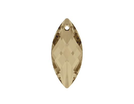 Swarovski 6110 - 40x18mm - Teardrop Pendant - Golden Shadow